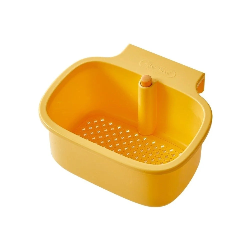 Kitchen Sink Drain Basket Faucet Hanging Strainer Basket Openable Bottom Cover Kitchen Garbage Filter Sink Storage Basket